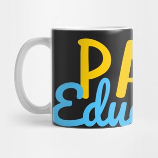 Para Educator Colorful Script Mug